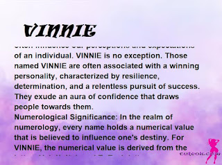 ▷ meaning of the name VINNIE (✔)