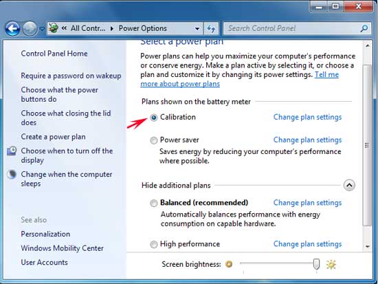 mengaktifkan profil power options