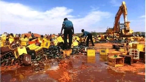  Hisbah Demolishes 2.5 Million Containers Of Intoxicants In Kano
