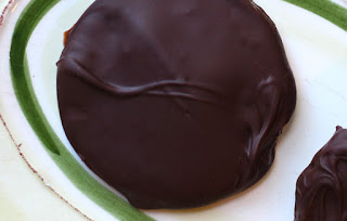 Vegan thin mint version of girl scout cookies