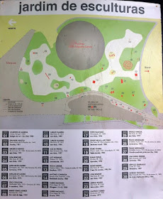 Parque Ibirapuera - Mapa do Jardim das Esculturas