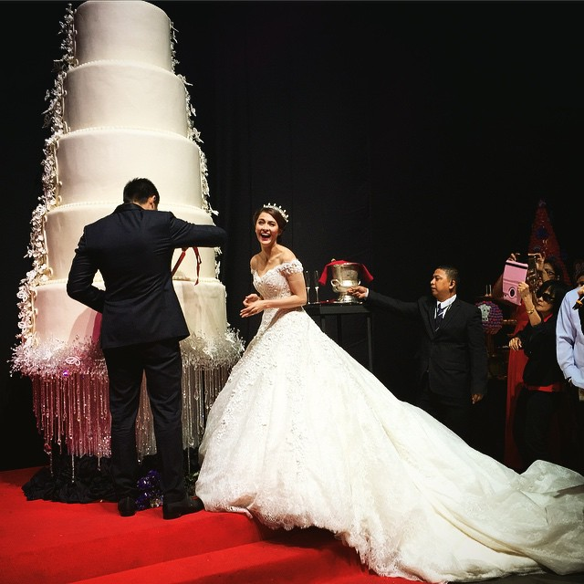 marian rivera and ding dong dantes wedding cake