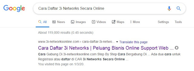 Cara Daftar 3i Networks Secara Online