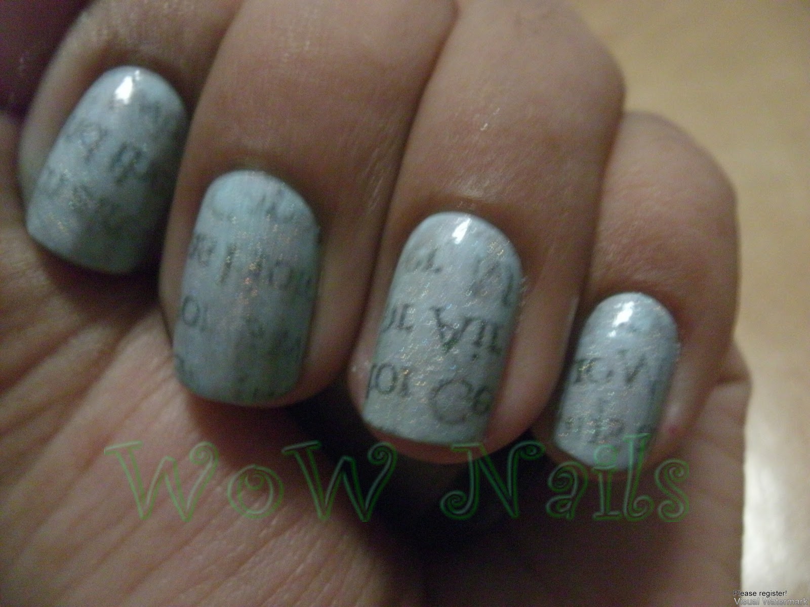 own nails too it s the classic newspaper nail art