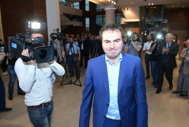 Shakhriyar Mamedyarov en la última ronda del Shamkir Chess 2016