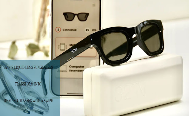 32°N’s Liquid Lens Sunglasses Transform into Reading Glasses with a Swipe
