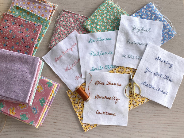 Stitching Kindness, Quilt Labels and Scones