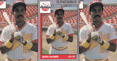 Jesus Alfaro 1990 El Paso Diablos card