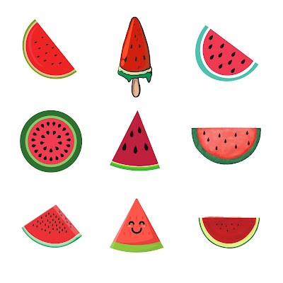 115 Watermelon Crayon Drawing Free Stock Images