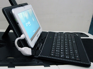 SpeedUp Pad Slim S5 Android Tablet dengan Leather Case USB Keyboard