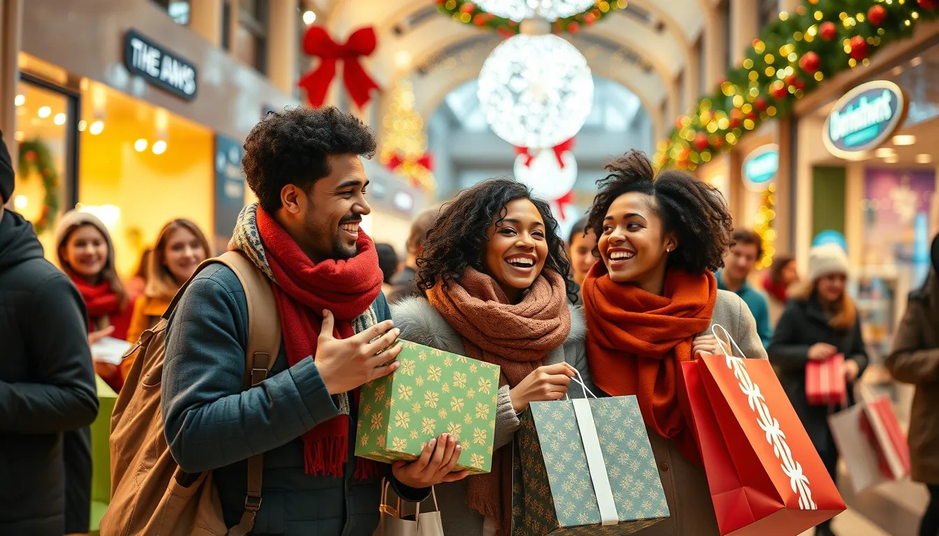 el regocijo de las compras en navidad