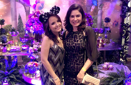 Dra. Kátia Volpe prestigia festa de aniversário da atriz Larissa Manoela em Orlando