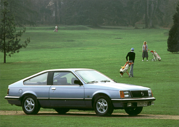 The coupes continued through the years and here's an Opel Monza that roughly