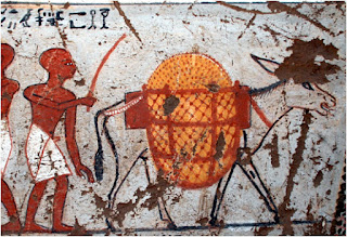 Scene from the New Kingdom tomb of Panehsy and Tarenu, TT16 (Dra Abu el-Naga)