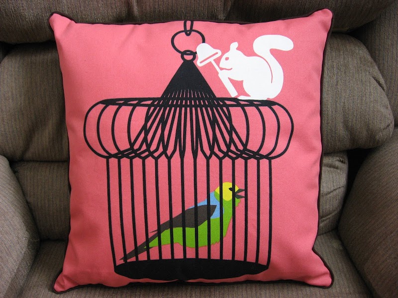 Jamie's Bird Cage/Squirrel Pillows