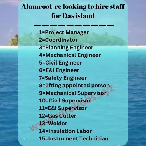 Alumroot 're looking to hire staff for Das island
