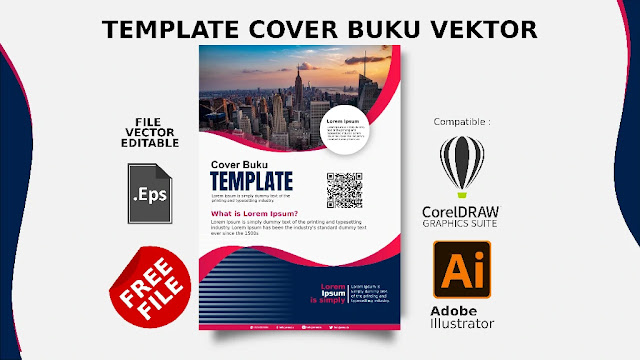 Free File Cover : Download Desain Cover Buku Comptible Coreldraw & Illustrator