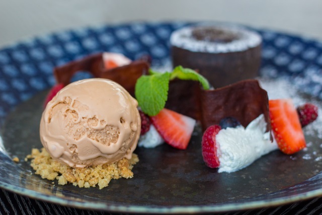 Siamese Dark Chocolate Lava Cake of Peacock Alley at Waldorf Astoria Bangkok