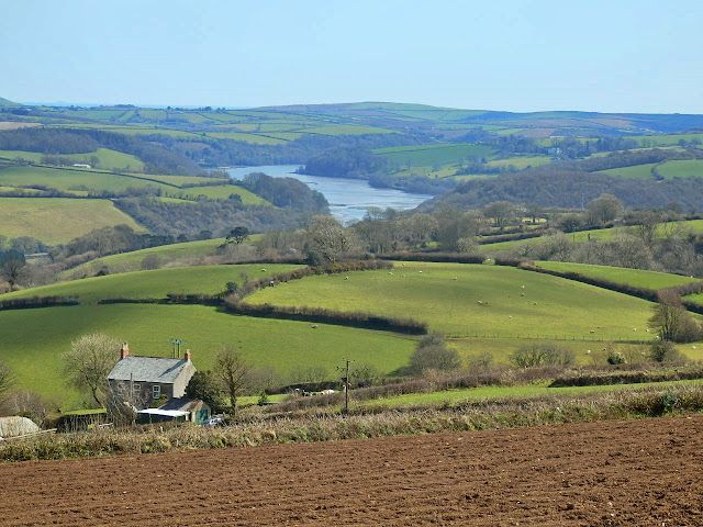 Fowey River meandering through Cornwall