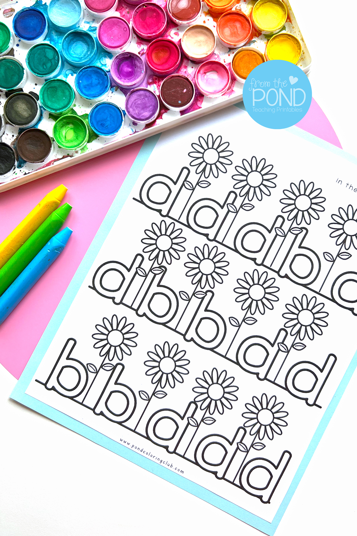 find the d coloring page
