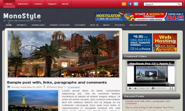 MonoStyle Blogger Template