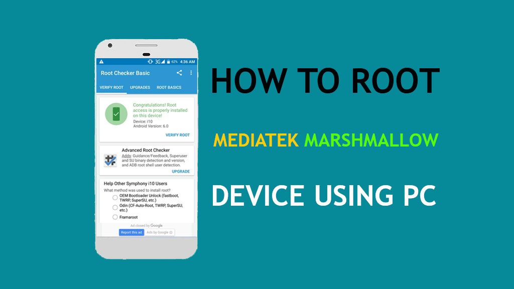 [Guide] How To Root Android MediaTek Marshmallow Based Device Using PC