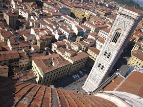 Campanile from the dome of the Duomo of Florence