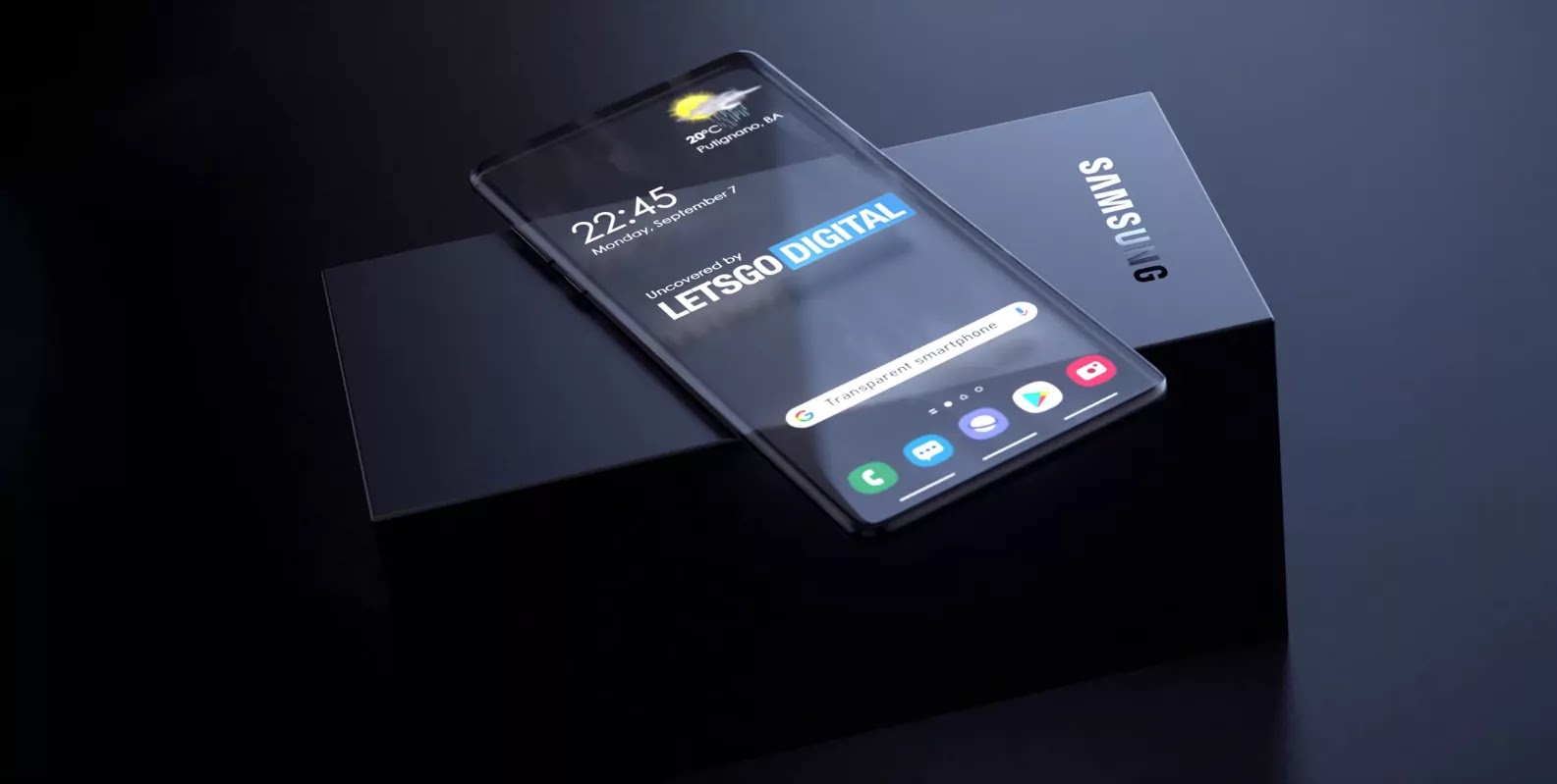 samsung,samsung galaxy,samsung transparent phone,transparent phone,transparent,phone,android,tech,smartphone,samsung unboxing,Samsung transparent phone design patent review, Galaxy Z Flip 2, Galaxy A72 Penta camera leak, Galaxy S21 Ultra new TOF Lens & More news!