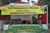 Polsek Pantai Labu Polresta Deli Lakukan Bentuk Pos Pengamanan Lebaran, wujud kesiapan dalam menyambut Operasi Ketupat tahun 2023 Untuk Memberikan Rasa Aman Dan Nyaman" di wilayah hukum Polsek Pantai Labu