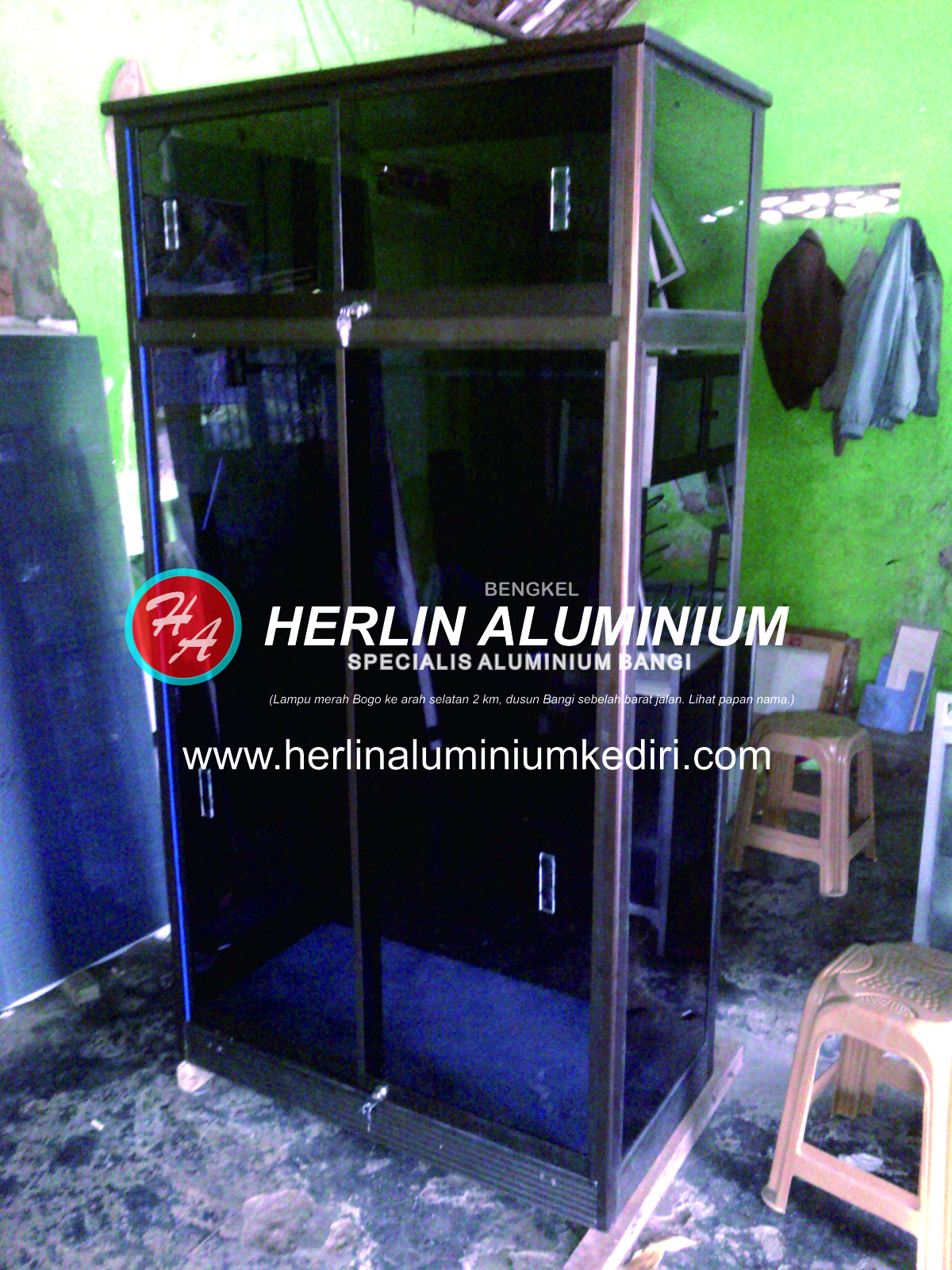 Daftar harga  Lemari  Pakaian  Aluminium  di Herlin Aluminium  