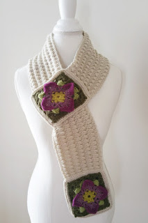 Structured Rock Cress Scarf -- Crochet Pattern by Susan Carlson of Felted Button