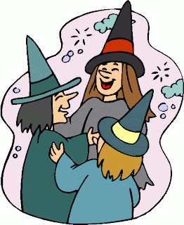 three witches clip art