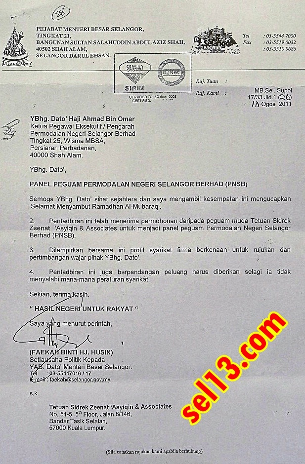 Contoh Surat Rasmi Kepada Ketua Menteri Melaka - Toast Nuances