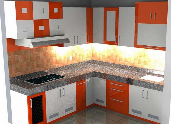 55 Contoh Desain  Dapur  Minimalis  3x3  Cantik dan Modern 