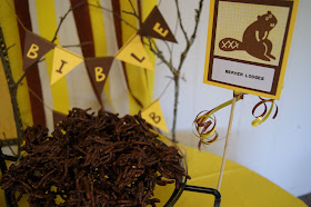 Beaver Party Decor and Snack Ideas @michellepaigeblogs.com