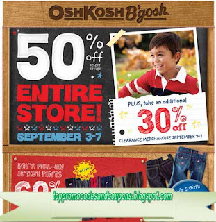Free Printable OshKosh B'gosh Coupons