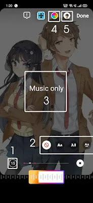 add music to Instagram story.