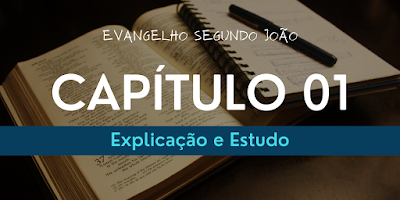 análise evangelho de João capitulo 01, comentário evangelho de João, esboço do Evangelho de João, Estudo capitulo 01 de João, biblia sagrada, estudo bíblico,