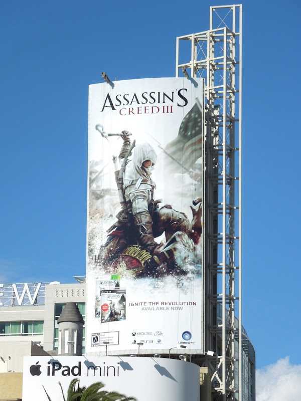 Assassins Creed III billboard Hollywood