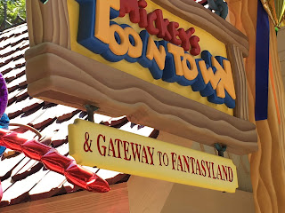 Mickey's Toontown Disneyland Railroad Sign