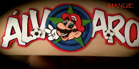 Letrero goma eva mario bross