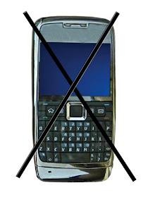 cell phone with cross showing banned cell