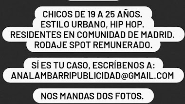 CASTING en ESPAÑA: Se buscan CHICOS - CHICAS de 19 a 25 años estilo urbano hip hop / trap