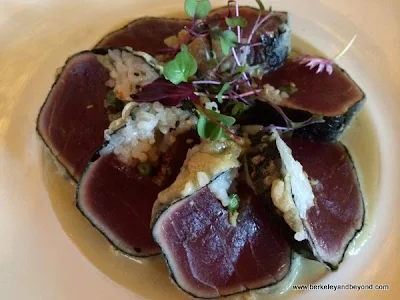 raw tempura ahi roll at Josselin's Tapas Bar & Grill in Poipu, Kauai, Hawaii