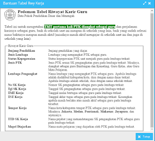 Cara Mengisi Tabel Riwayat Guru di Aplikasi Dapodik 2017
