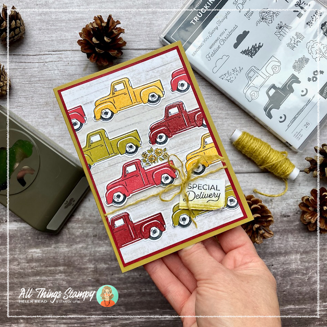 Truckin Along Stampin Up card idea