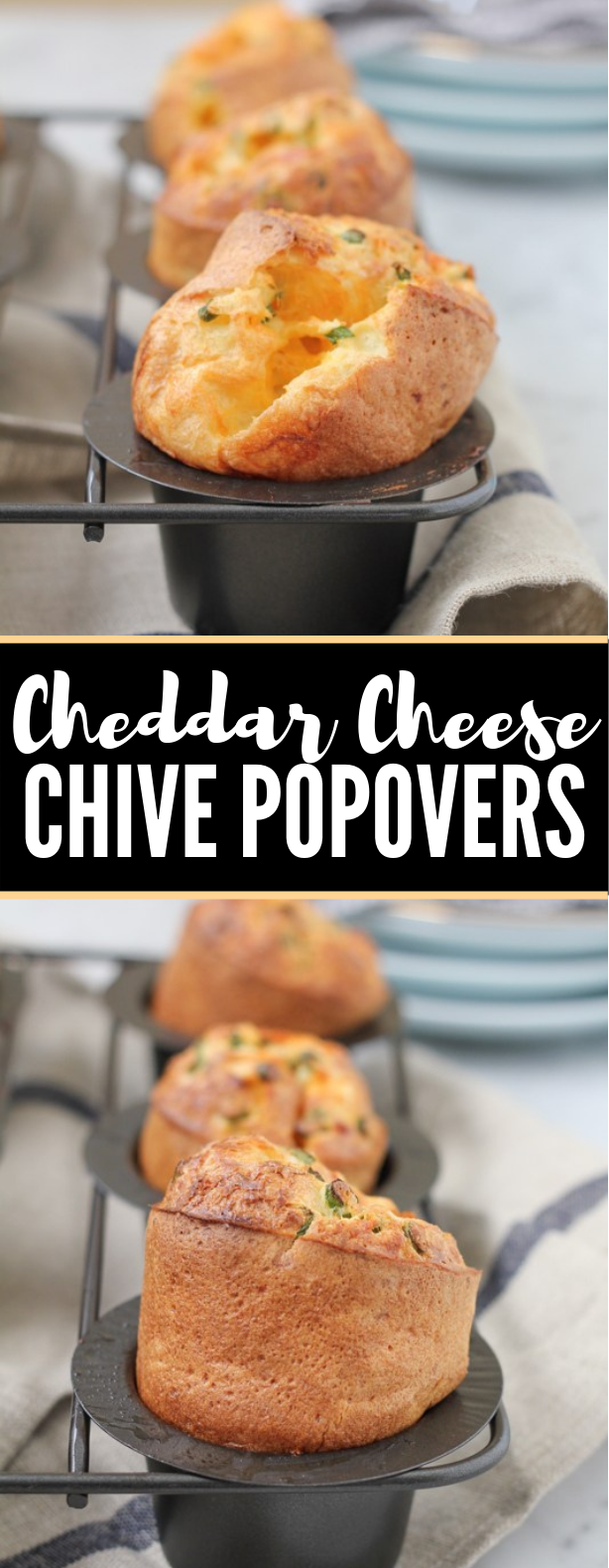 CHEDDAR CHEESE AND CHIVE POPOVERS #appetizers #foodrecipe #brunch #breakfrast #comfortfood