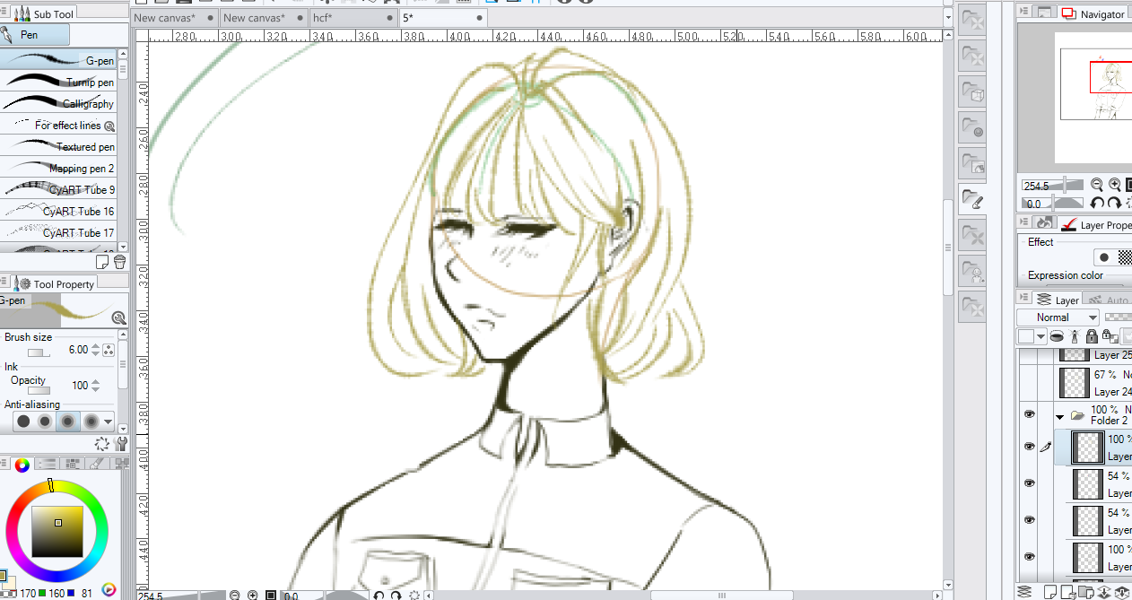 Tutorial Menggambar Rambut Manga Cewek