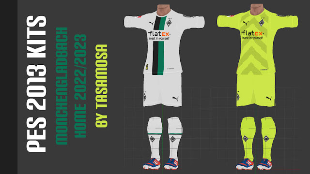 Borussia Mönchengladbach 2022-2023 Home Kits For PES 2013