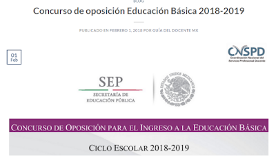 CONCURSO DE OPOSICIÓN EDUCACIÓN BÁSICA 2018-2019
